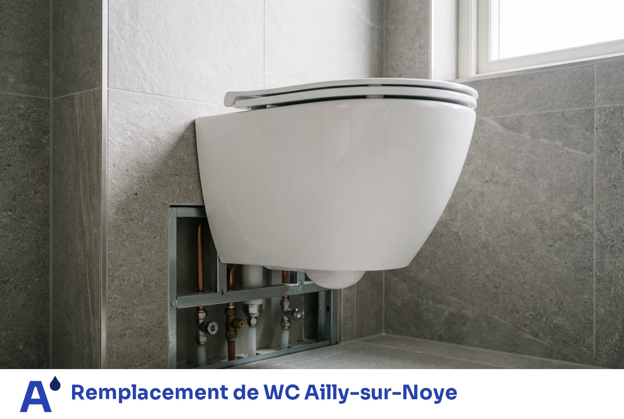 Remplacement de WC à Ailly-sur-Noye