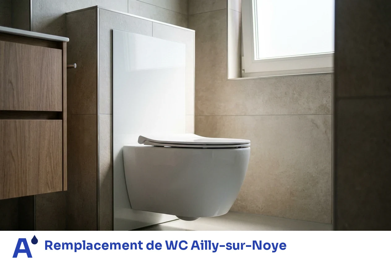 Remplacement de WC à Ailly-sur-Noye